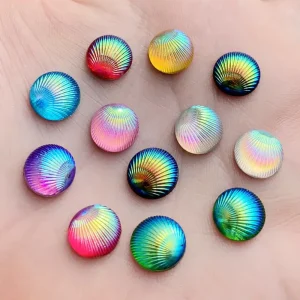 Cristaux de Strass ronds AB, 10mm, 80 pièces/lot, pour bricolage, décoration de mariage, HB44