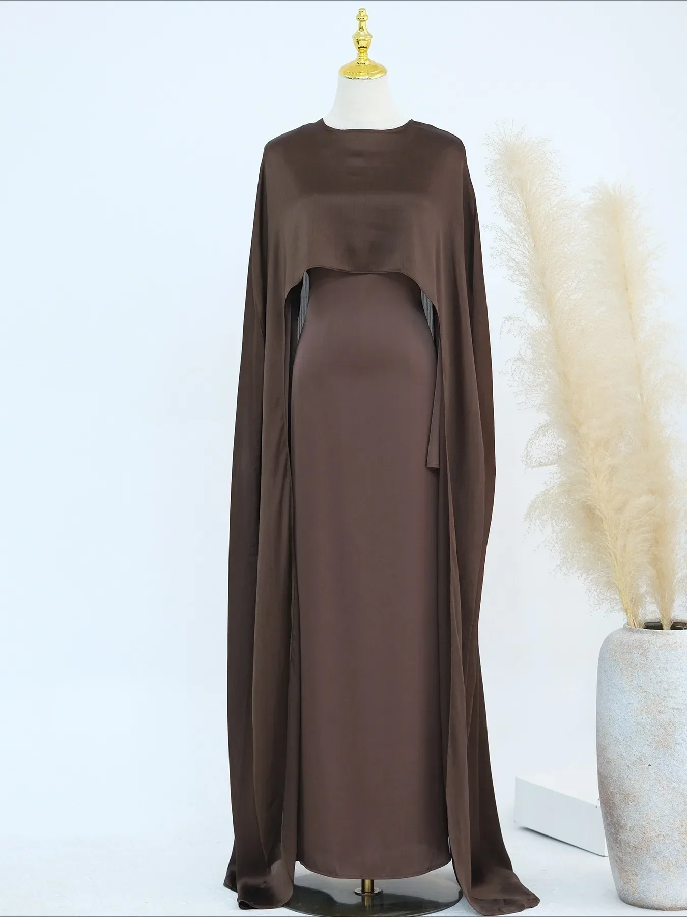 abaya musulman pour les femmes 2 pièces ensemble eid arabe longue robe châle robes abayas caftan islam jalabiya ramadan marocain dubaï robes