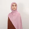nouveau femmes musulmanes en mousseline de soie hijab avec capuchon bonnet instantané en mousseline de soie hijab broches châle foulard sous écharpe casquettes couverture bandeau