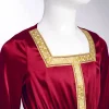 robes musulmanes abaya pour filles, manches 3/4, kaftan marocain abayas, robe maxi, jeu de rôle d'halloween, costume de mascarade de fête à thème