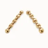 boucles d'oreilles élégantes à longue chaîne, bijoux pour femmes en or et argent à la mode de haute qualité avec beauté esthétique