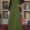 zanzea ramadan musulman abaya robe dubaï hijab robes femmes automne à manches longues patchwork robe plissée robe d'été robe islamique