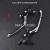 bella tions levier de frein et d'embrayage pour moto, accessoire pour harley sportster 883 1200 iron xl touring road king electra street trike ocia softail