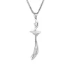 collier avec pendentif épée islamique imam ali zulfiqar, pour femmes et hommes, cadeaux musulmans, accessoires de bijoux en acier inoxydable