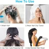 bonnet à capuche pour sèche cheveux, accessoire extra large, réglable, pour conditionnement en profondeur, bonnet chauffant pour séchage amélioré avec sangle élastique