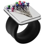 Coussin à épingles magnétique pour poignet, coussin à épingles magnétiques pour la couture, porte-épingle magnétique pour la couture du poignet en Silicone magnétique