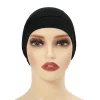 doux femmes stretch sous écharpe musulman intérieur hijab chapeau bonnets bonnet femme musulman turbante mujer perte de cheveux tête écharpe ninja casquette