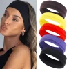 Bandeaux de sport d&rsquo;été pour femmes, Bandanas de Yoga, Fitness, course, couleur unie, élastiques, extensibles, maquillage, accessoires pour cheveux, 2023