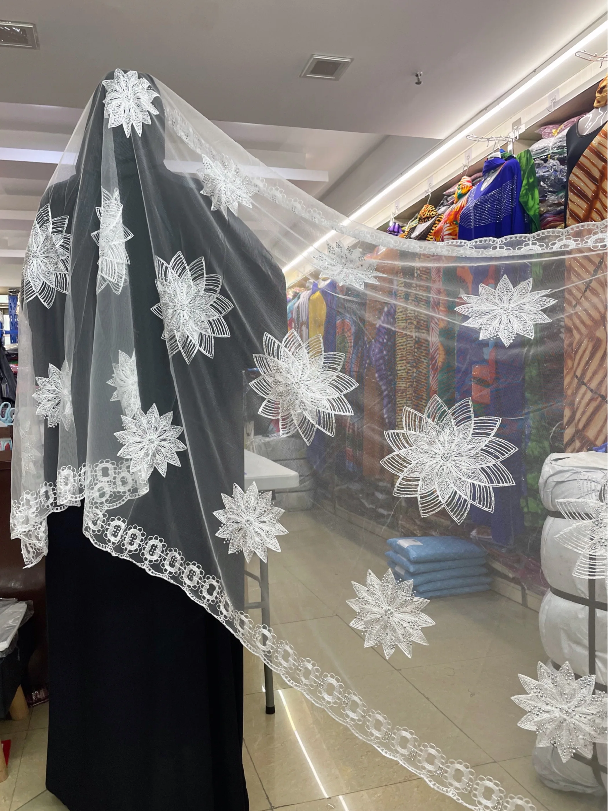 Écharpe musulmane en filet Hijab Pashmina pour femmes africaines, offre spéciale à durée limitée, dubaï, prix de gros, 2024