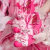 sandales à talons d'amour avec nœud rose japonais, vêtements d'extérieur pour femmes, nouvelle collection été 20225, pantoufles à talons hauts lolita douces, pantoufles à un mot, chaussures pour filles kawaii