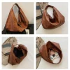 grands sacs à bandoulière noirs pour femmes, grand sac de shopping hobo, couleur unie, sac à main en cuir souple de qualité, fourre tout de voyage pour dames