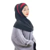 turban hijab musulman avec chambre à air pour femme, sous Écharpe, chapeau, amira, tête ronde, prière islamique, côtelé, prêt à l'emploi, tiens imar, 2 pièces