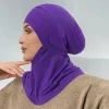 femmes musulmanes amira sous écharpe écharpe instantanée jersey hijab foulard islamique bonnet tirer sur la tête enveloppement cravate arrière tête cou couverture chapeau