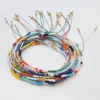 bracelets perlés faits à la main pour femmes et filles, bijoux simples, style bohème, bracelet réglable coloré