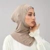 musulman ethnique instantané hijab diamants shwal femmes écharpe islamique turban arabe khimar mode plaine ramadan chapeaux amira niqab