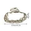 corde de cire décontractée pour femme, corde de taille tissée avec nœud, ceinture de taille de style bohème, faite à la main avec des glands, chaîne de taille de style ethnique pour femmes