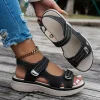 2025 nouvelles sandales d'été voyage femmes chaussures nouvelle sandale semelle durable sandale dames en plein air plage pantoufles plate forme sandales