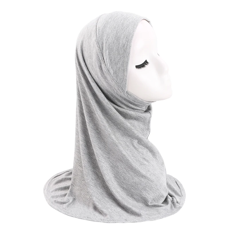 foulard enveloppé en coton modal, châles hijab musulmans pour femmes, écharpe unie, foulard fin d'été, turban islamique, bandeau