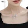 thaya élégant gland femmes collier élégant filles tour de cou femme pendentif cristal collier anniversaire fête bijoux cadeaux d'anniversaire