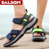 sandales plates été hommes respirant vacances chaussures de plage bout ouvert en plein air décontracté voyage randonnée sandales