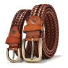 Ceinture en cuir tressé hommes/femmes boucle ardillon ceinture de taille pour hommes de haute qualité luxe hommes ceintures de créateur pour hommes hommes ceinture femme