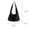 femmes sac nouveau seau en nylon mode solide fermeture éclair sac à bandoulière doux sacs à main et sacs à main de luxe concepteur noir sac fourre tout сумка
