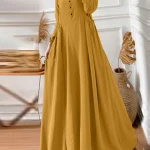 Mode élégante automne Maxi robes ZANZEA femmes 2025 à manches longues solide Robe d&rsquo;été islamique Robe musulmane Abaya Robe une ligne robes