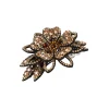 barrettes à cheveux en strass pour femmes, fleur porte bonheur, couleur brillante, queue de cheval, épingle à cheveux, accessoires de cheveux pour filles