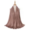 grande taille femmes musulmanes hijabs jersey coton hijab écharpe pour femmes châles solides bandeau pour femmes bandeau ramadan turban femme
