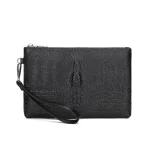 Pochette de jour en cuir PU souple pour homme, sac à main de téléphone, enveloppe de luxe, affaires décontractées, mode masculine, haute qualité