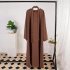 abayas musulmanes pour femmes, kaftans, robe de prière maxi longue avec ceinture, manches longues, vêtements islamiques, jilbabs, robes de ramadan