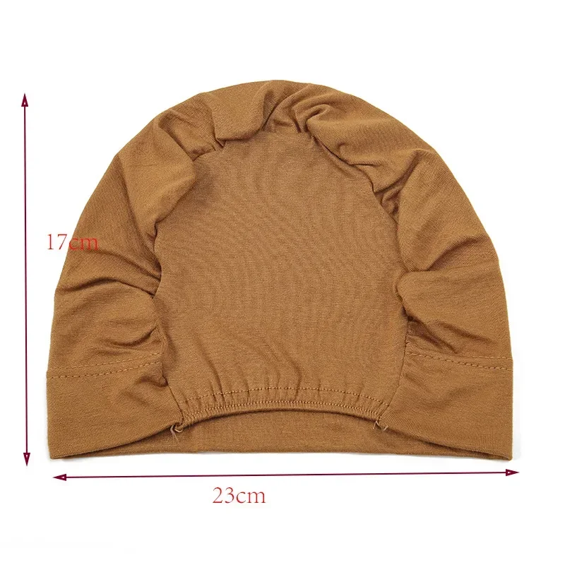 doux femmes stretch sous écharpe musulman intérieur hijab chapeau bonnets bonnet femme musulman turbante mujer perte de cheveux tête écharpe ninja casquette