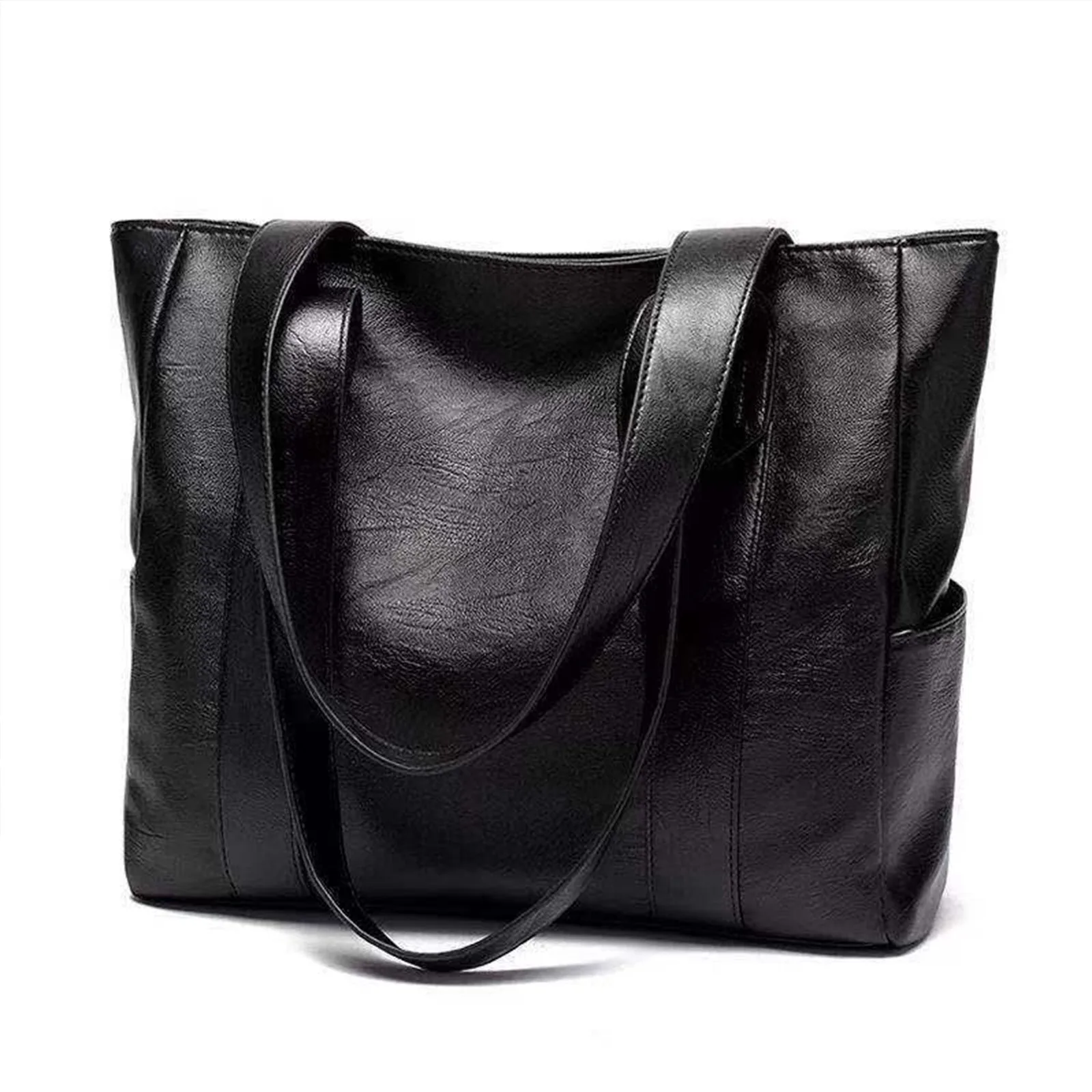 sac fourre tout de grande capacité pour femmes, sac à main à bandoulière simple, sac en cuir souple, cadeau pour femmes, сумка ж onder 2024 bolsas para mujeres