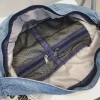 sac à bandoulière unisexe hip hop pour hommes et femmes, sac à main de voyage bum, poudres de téléphone, sac à bandoulière, sac de poitrine en denim, sacs initiés, mode
