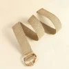 ceinture tissée élastique en paille pour femmes, ceintures d'été à boucle ardillon, larges ceintures tressées, ceinture bohème à la mode, ceinture élastique en paille pp