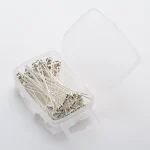 Épingles à robe faites à la main, 72 pièces/boîte, tête ronde en cristal, épingles de couture, Corsage de mariage, fleuristes, couture