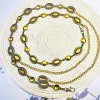 chaîne de taille polyvalente pour femmes, réglable, rétro, chaîne en métal, or/argent, cowgirl, ceinture de chaîne de pays occidental