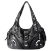 femmes sacs à main noirs mode sac à bandoulière grand fourre tout en cuir lavé sac à provisions multifonctionnel sacoche dame hobos grand sac à main