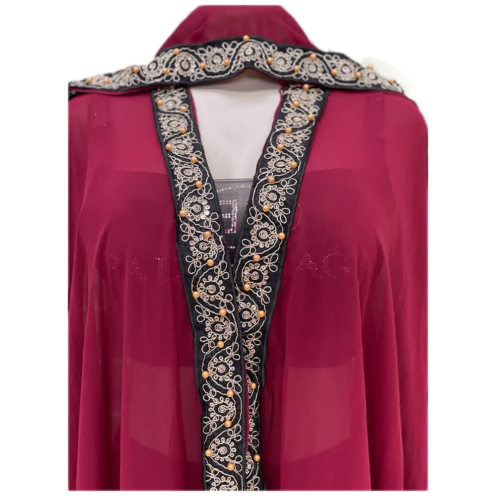 abaya marocain caftan dubaï robe maxi à capuche manches chauve souris farasha caftan femmes musulmanes africain ouvert kimono boubou robe longue de soirée