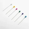 Épingles de boutonnière de corsage droites, 100 pièces/boîte, épingles de bouquet de mariage, tête de perle en forme de larme, épingles à coudre, accessoires de couture artisanaux à la main
