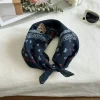haute qualité nouvelle mode marque de luxe foulard carré en soie femmes satin cou cravate femme cheveux bandana foulard châle enveloppement hijab