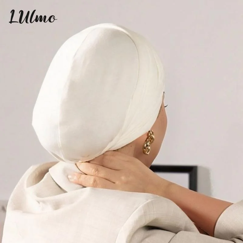 maillot modal premium hijab instantané musulman sous écharpe casquettes coton extensible turban casquette islamique sous écharpe bonnet foulard bandeau