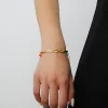 bracelets en chaîne émaillée colorée pour femmes, bijoux modernes, tempérament élégant, cadeaux féminins, accessoires doux, offre spéciale