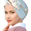 casquettes hijab musulmanes imprimées pour femmes, turban indien, bonnet pour dames, coiffure, accessoires pour vêtements islamiques