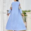 abaya robe longue de soirée pour femmes musulmanes, brodée de diamants, jalabiya, maroc, dubaï, abayas, kaftan, educational, eid ramadan