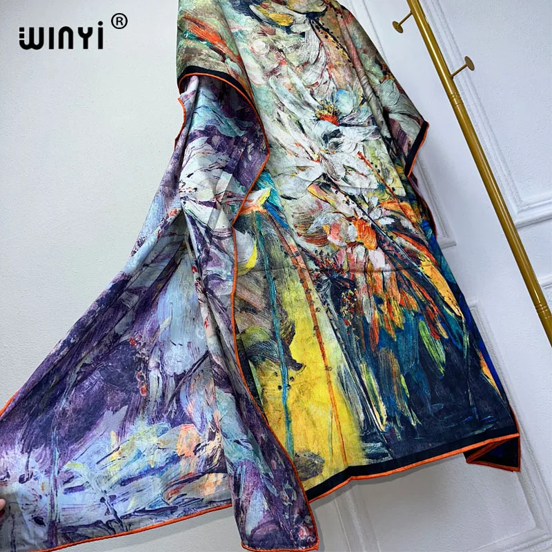 winyi robe de plage maxi de haute qualité pour femmes musulmanes, tenue de soirée élégante, kaftan, abaya, dubaï