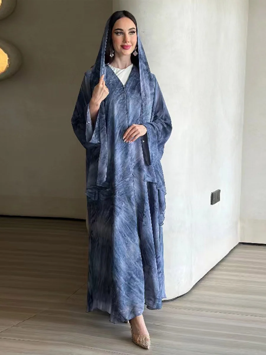 femmes musulmanes mode dubaï abaya luxe imprimé hijab robe kimono cardigan caftan ramadan robe femme africaine islam robes kebaya