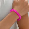 bracelet de perles en pierre naturelle pour femmes et hommes, améthystes, cristal, quartz, aigue marine, jades, bijoux, agates, élastique