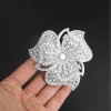 broche fleur en strass pour femmes, accessoires de bijoux, accessoires pour vêtements de luxe haut de gamme, corsage, nouvelle collection