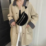 Femme taille sac 2025 hiver Faux daim poitrine Pack rue tendance Fanny Pack Simple ceinture sac concepteur femme épaule sac à bandoulière